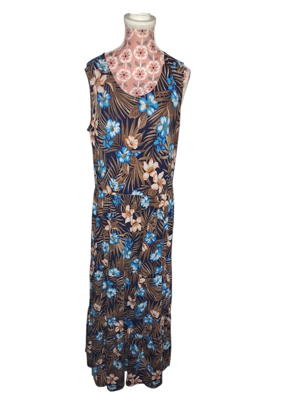 Lands' End Floral Maxi Dress